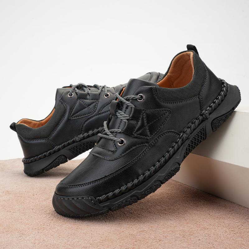 Fashion Retro Style Men's Hiking Shoes Non-Slip Male Casual Shoes Low-top Soft Bottom Treking Footwear Comfort Outdoor Sneakers Trainers