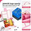 1pcs Cartoon Adorable Bento Box Microwavable Divided Leakproof Lunch Box For Teenagers And Workers School Canteen Back School