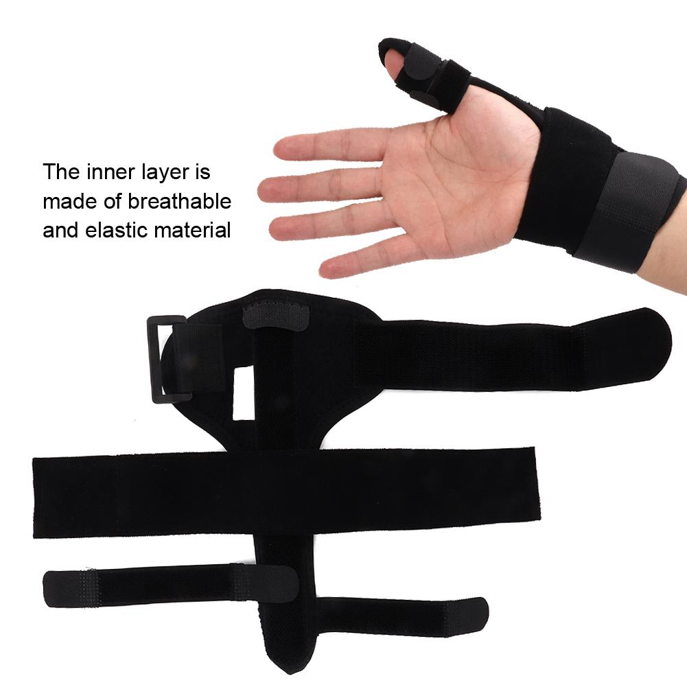 Andningsbar Elastisk Justerbar Fingerskena Stöd Fixering Frakturskydd för Varje FingerS