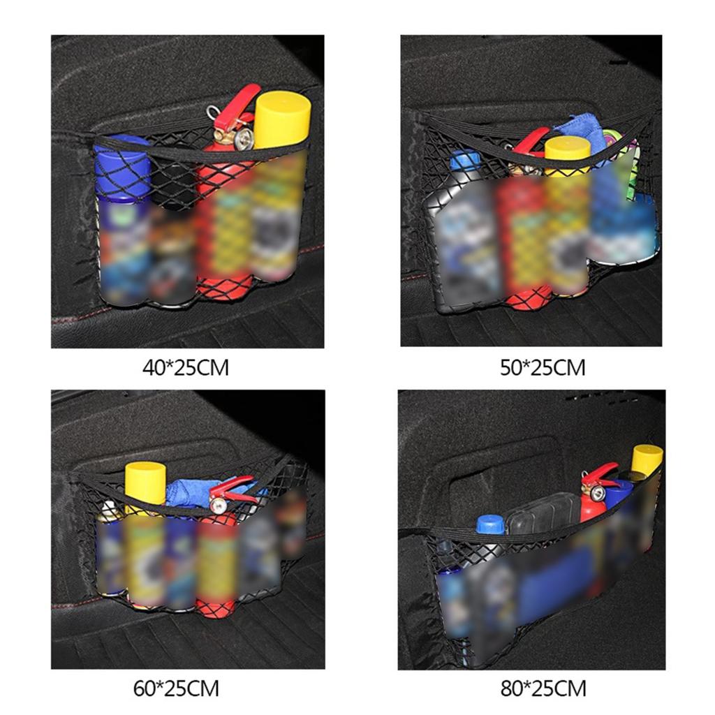 Universal Mesh Cargo Net Car Storage Net Wall Sticker Organizer Pouch Bag Storage Mesh Net for Car Trunk Storage