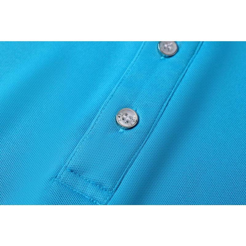 Hochwertige Sommer Kurzarm Einfarbig Klassische Hemden Business Mitarbeiter Firmenuniform T-Shirt YG-003