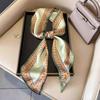 Art French Polka Dot Long Silk Scarf Femininity Versatile High Sense Spring and Autumn New with Shirt Scarf Belt