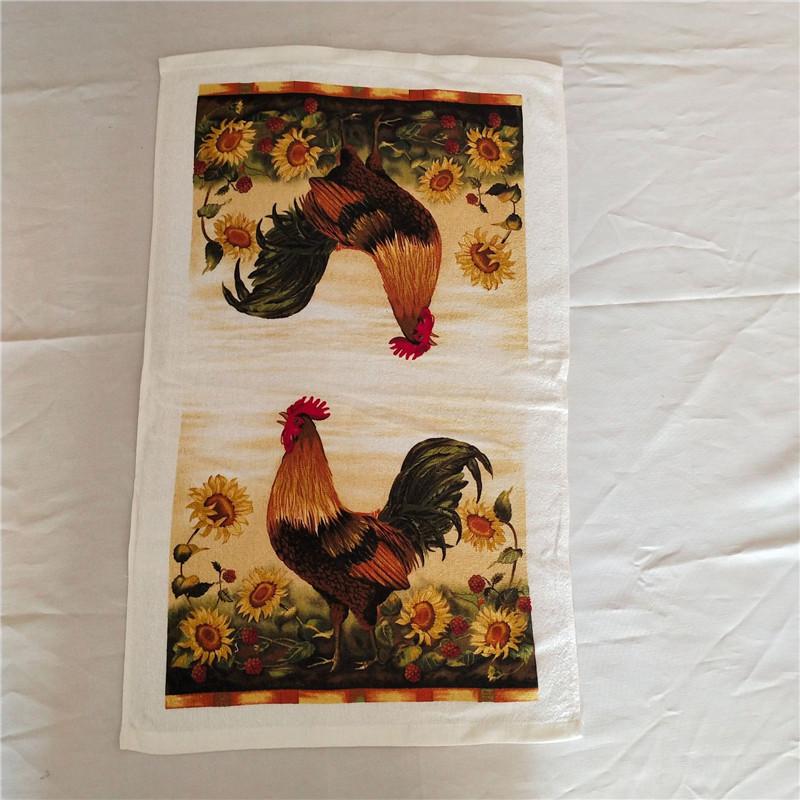 

1 шт. 38x63 см Кольоровий друкований бавовняний кухонний рушник Ганчірка для посуду Висока водопоглинаюча тканина для прибирання Святковий подарунок