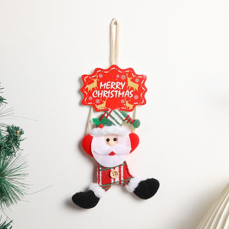 Christmas Door Pendant, Shopping Mall Merry Christmas Decor for Home 2025 Xmas Santa Claus Gifts New Year