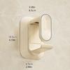 Adjustable Tension Shower Hook Space Efficient ABS Bathroom Storage Solution Telescopic Wall Mounted Storage Rack