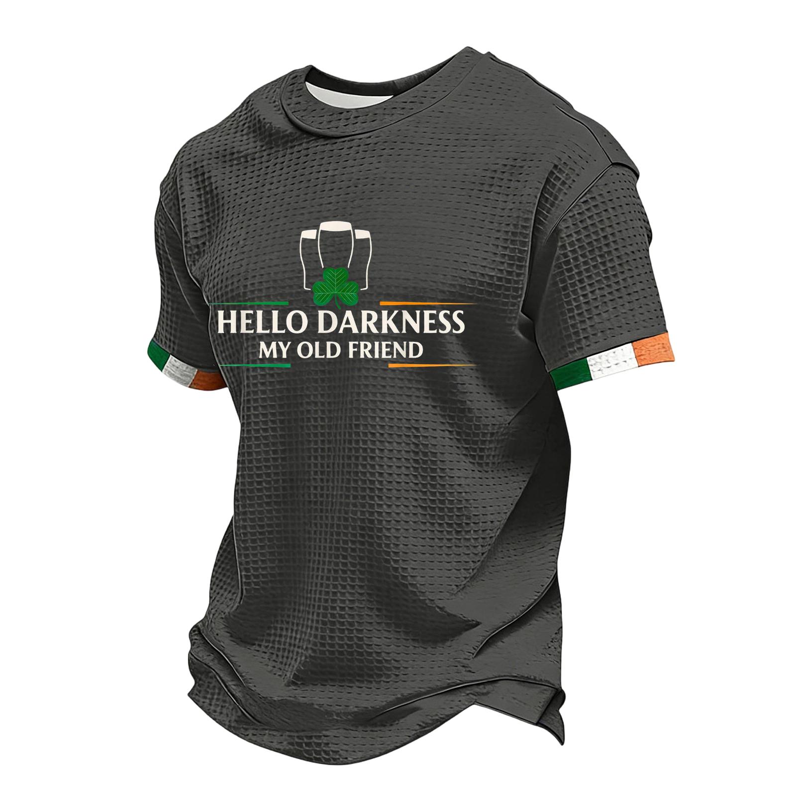 Men s Casual Round Neck Short Sleeve T-Shirt XL