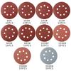 100Pcs Sanding Discs 5 Inch 8-Hole Alumina Sanding Pad Sanding Sheet Polishing Sand Paper for Metal Wood Glass Car Abrasive Tool