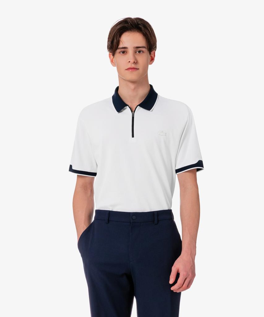 LACOSTE Men'S Half-Zip Polo Shirt Dh419E-56G 001