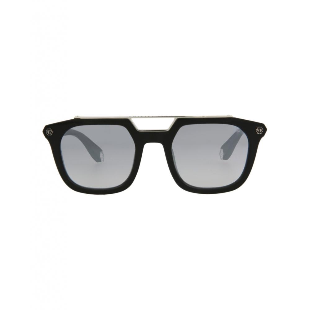 

Philipp Plein Square Frame Acetate Sunglasses black black silver