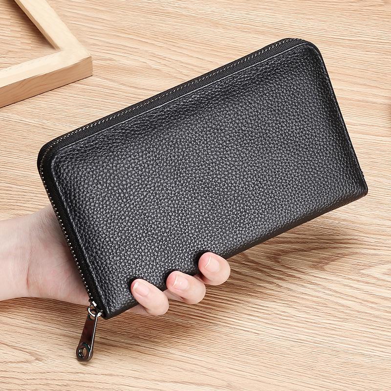 Multifunctional Zipper Wallet: Large Capacity Card and ID Holder for Men and Women