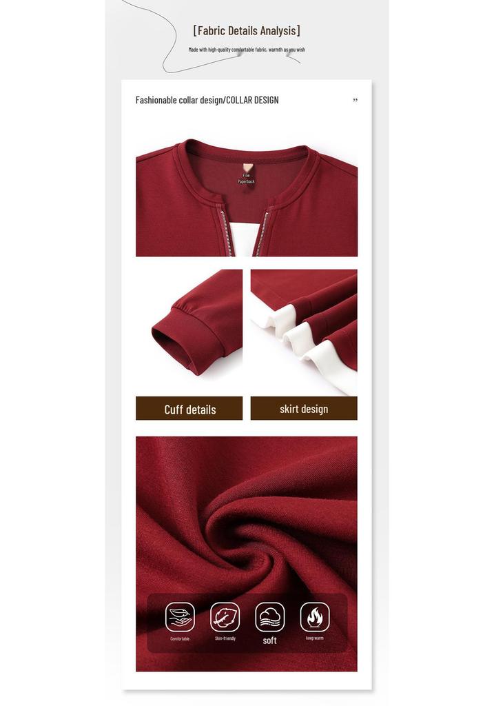 2026 Spring/Autumn Women's Casual Hoodie & Straight-Leg Pants Set for Middle-Aged and Elderly Moms