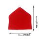 1pc Christmas Chair Covers - Red Non-Woven Fabrics Santa Claus Hat Chair Back Covers for Xmas Decor