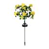 LED Solar Flower Light IP65 Waterproof Automatic ON/OFF Simple Installation