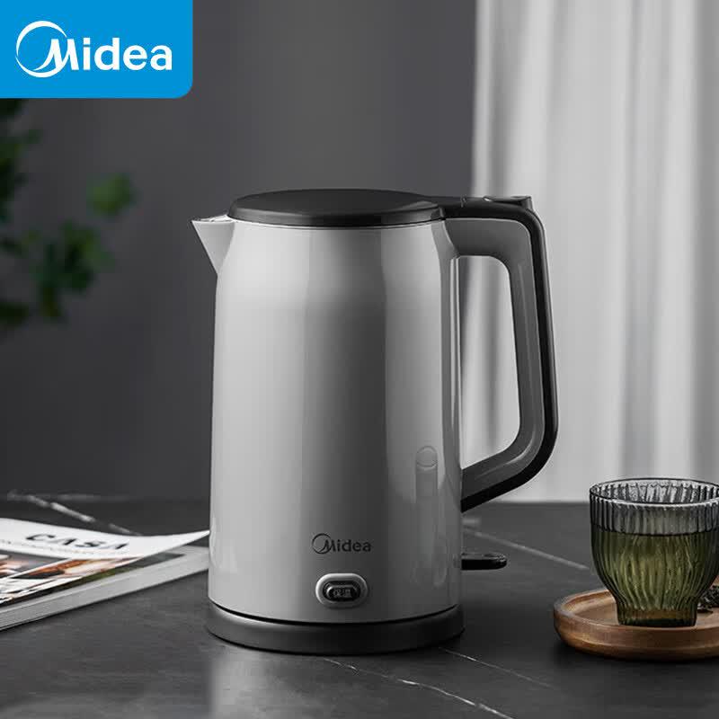 Midea 1.7L Double-Layer Anti-Scald Electric Kettle CN plug (adapter included)