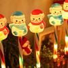 Solar LED Santa and Snowman String Lights for Outdoor Decoration