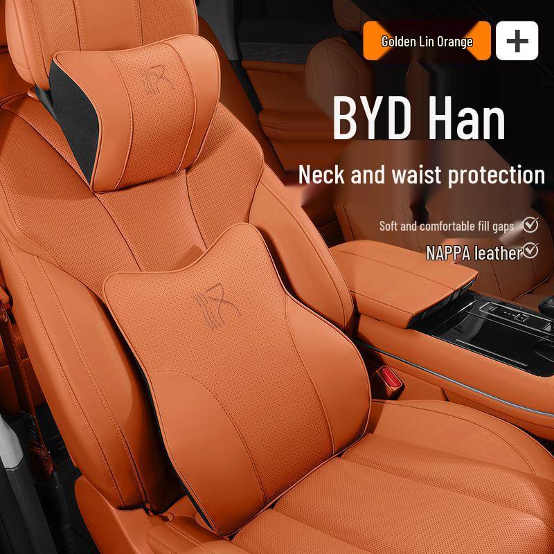 Car Seat Lumbar & Neck Support Cushion for BYD Han DMI EV