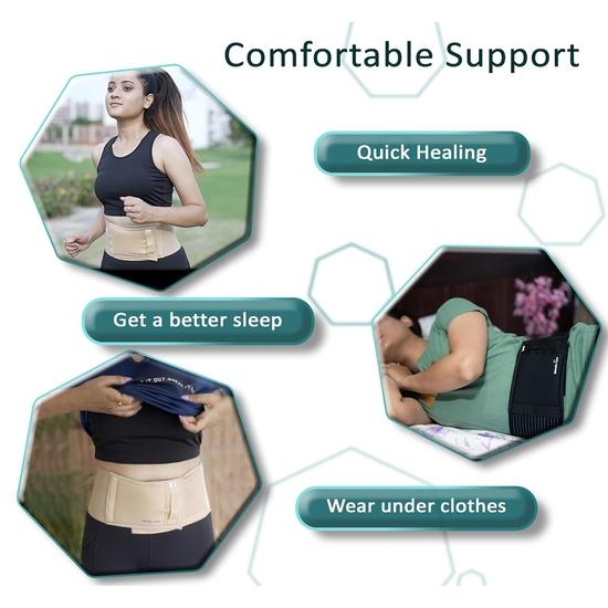 Wonder Care Cotton, Umbilical Hernia Belt Hernia Support Brace With Removable Compression Pad Navel Hernia Pain Relief For Men & Women (3Xl)