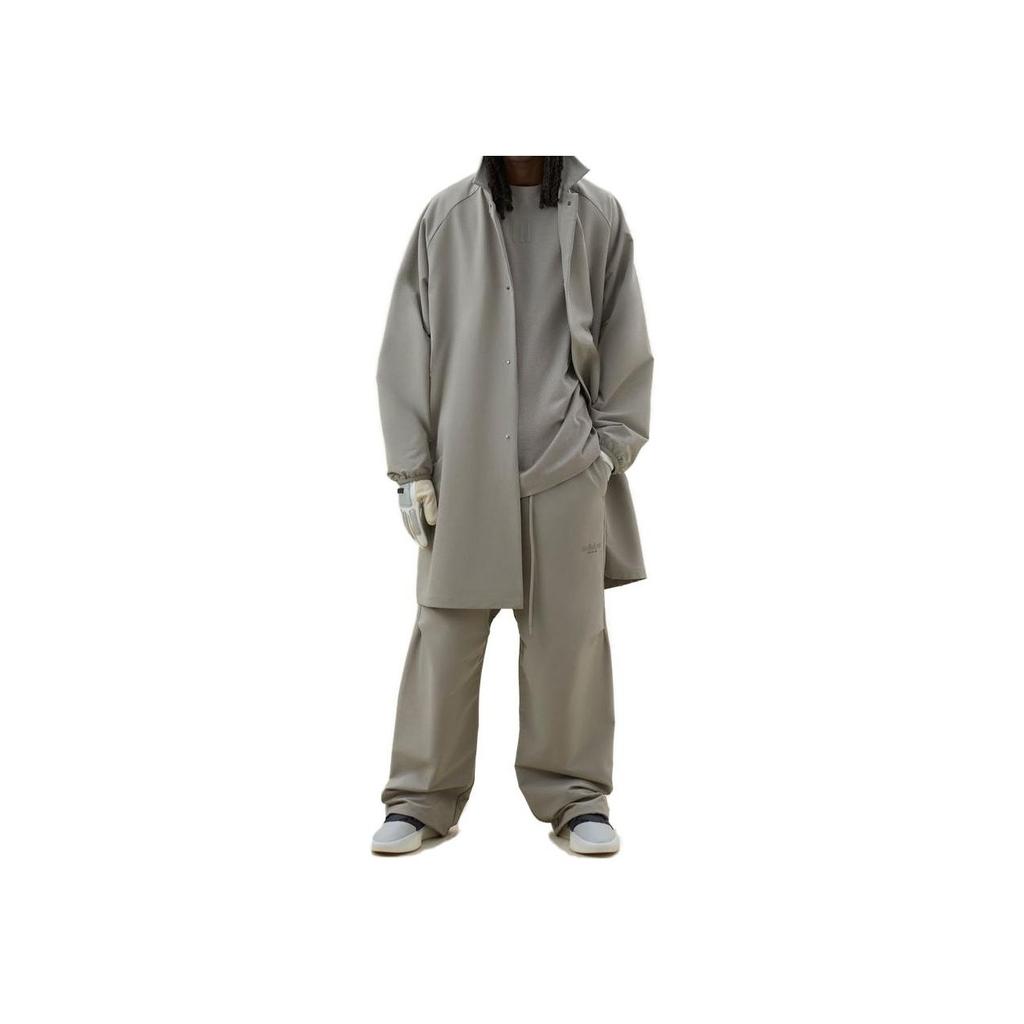 Fear of God x Adidas Essentials Drawstring Mid-Rise Knit Track Pants Unisex Bottoms Clay IS8723