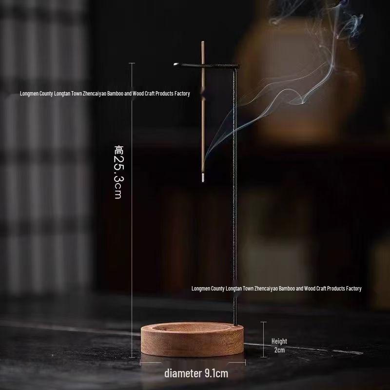 

Inverted Zen Incense Holder for Stick and Sandalwood/Agarwood Incense – Indoor Home Decor Ornament
