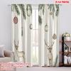 2pcs,2D Plane Printing Curtains Roller Blinds Christmas Ornaments Deer (3) Polyester Fabric (without Rod) Versatile All Use for