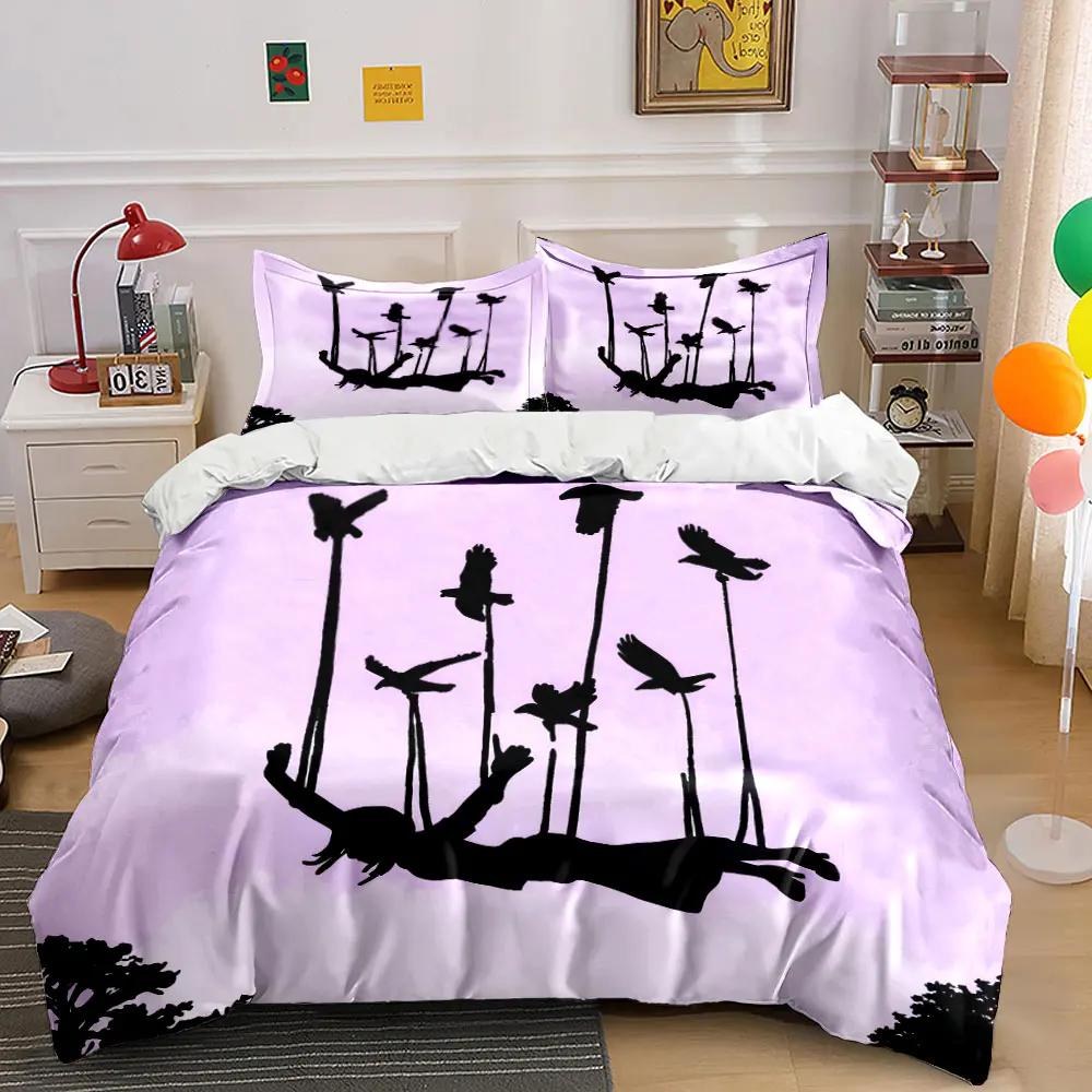 "Flying Bird Art Decor Set" Soft Comfortable Duvet Cover Bedding Set Included 1*Duvet Cover & 2*Pillowcases, gift