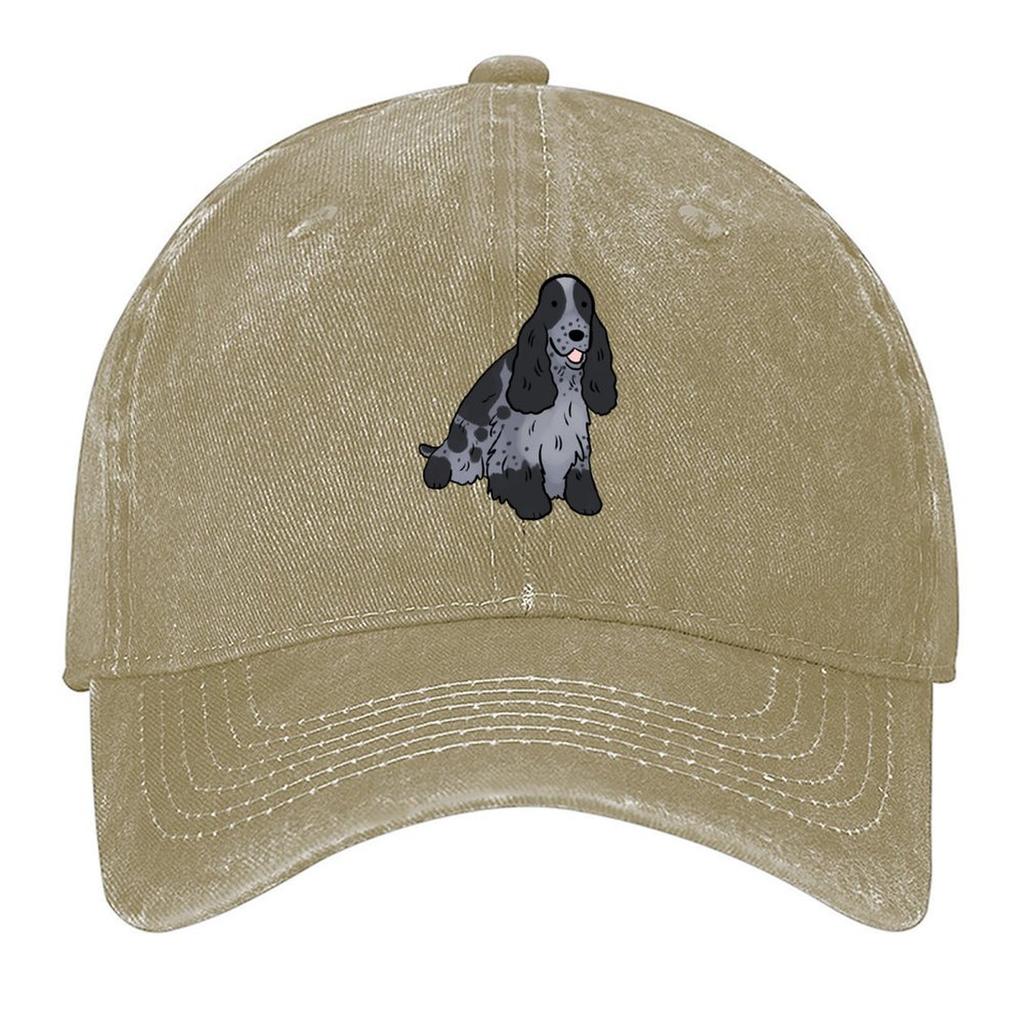 2026 Spaniel English Cocker Dog Cute Illustration Baseball Cap Sun Hat For Children Summer Hat Dad Hat Rugby For Men Women's
