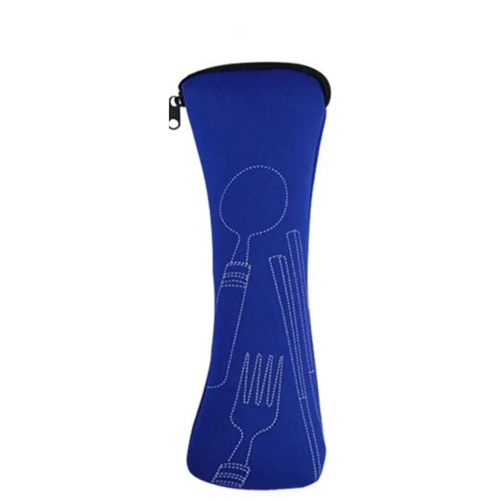 Without Dinnerware Tableware Bag New Travel Packaging Picnic Fork Spoon Storage Box Portable Tableware Case Home Kitchen