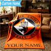 Custom Name Dundee United Crest Design Blanket Bedding Blanket for Women Men, Soft Throw Blankets for Couch,Bed, picnic, Christmas gifts