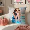 Pop Superstar BBritney Spears Cushion Cover Pillowcase Short Plush Invisible Zipper Room Sofa Cushion Cover