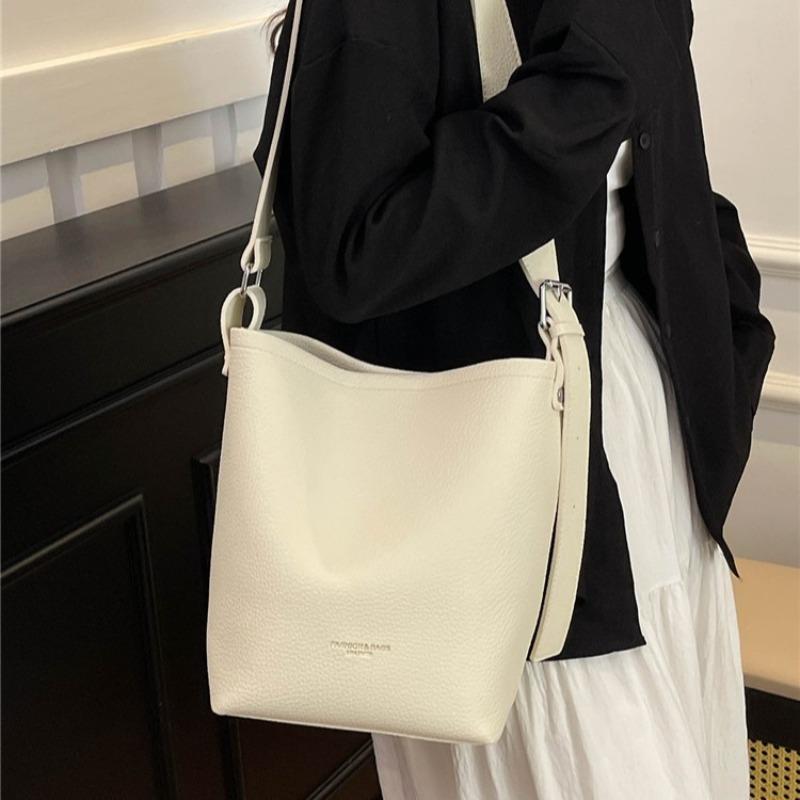 Bags Women's Pu Soft Leather Portable Small Bags New Trendy Leisure Bucket Bags Versatile Shoulder Messenger Bags