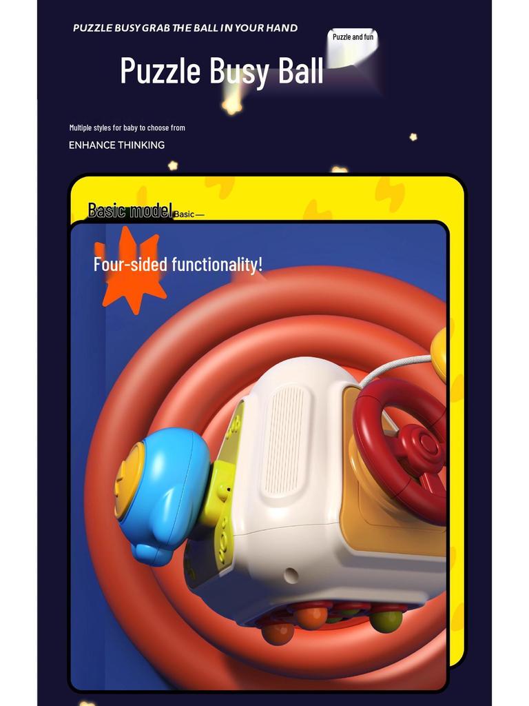 Magic Cube Infant & Toddler Educational Toy: Multifunctional Busy Hand-Grip Ball Blocks for Intellectual Development (6-12 Months)