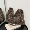 Koreanischer Stil Leopardendruck Umhängetasche Messenger Bag Damen Handtasche Süße Canvas Tasche Damen