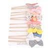 12pcs Baby Bows Hair Ties Elastic Multi Color Cute Ponytail Hairband for Toddlers Girls