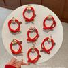 Zinc Zinc Alloy Snake Year Hair Ring Rhinestone Chinese Style Bracelet Fashion New Year Hair Rope  Festival