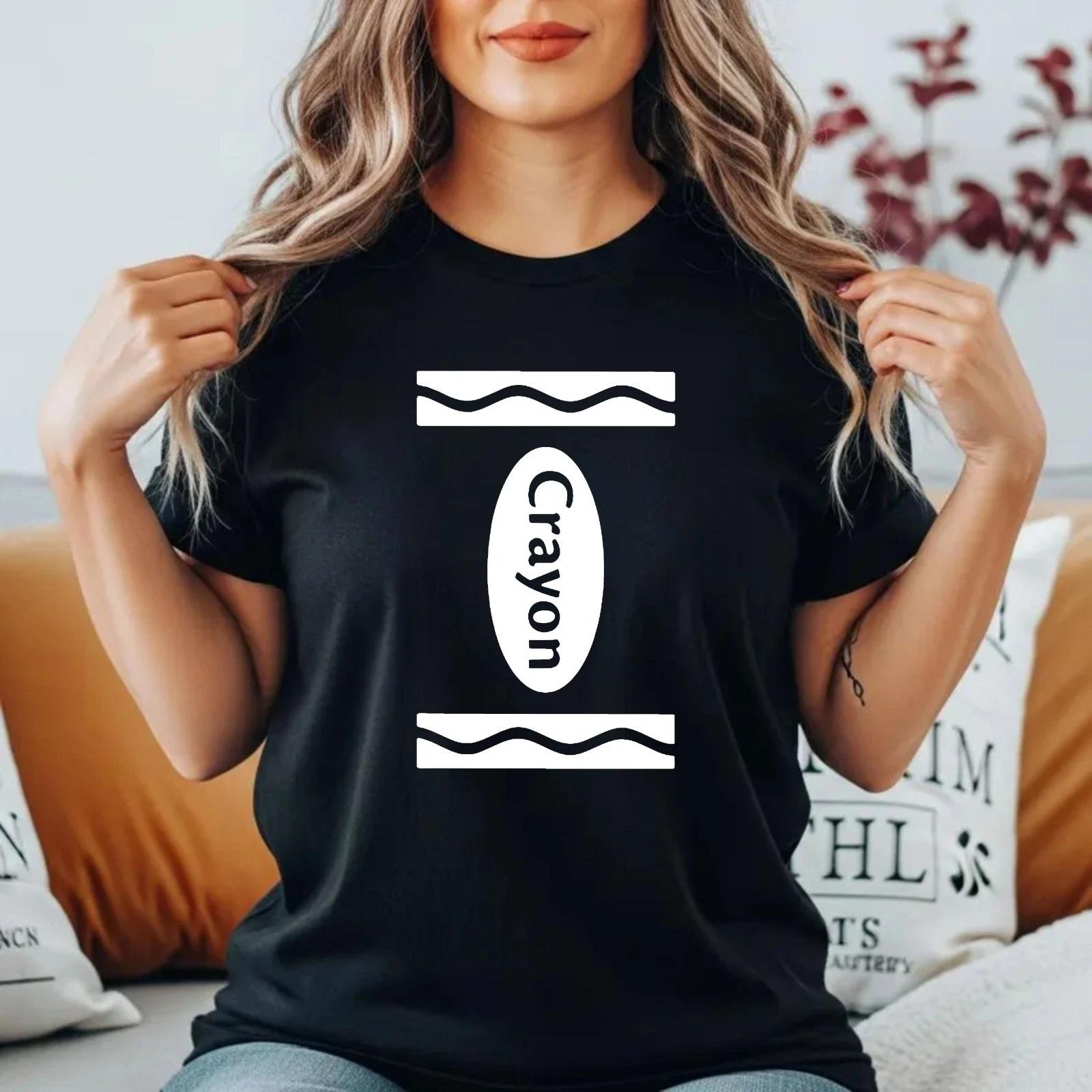 

Wolrd Book Day Crayon Crayola 100% Cotton T-shirt Mens Tees Top, Family Matching Unisex Gift Tee Top 4XL