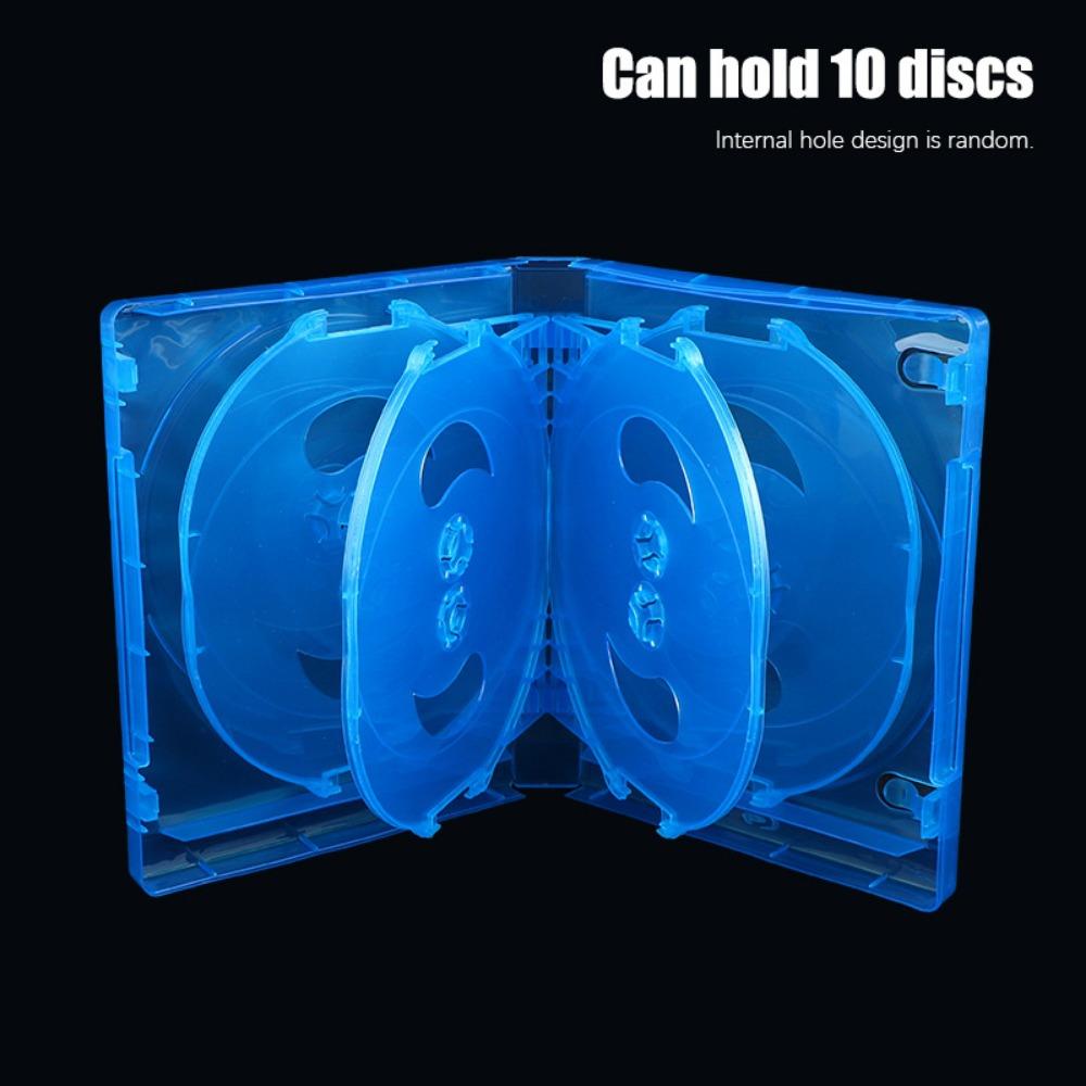 10 Discs Capacity CD Storage Box Plastic Game Discs Case Practical CD Case  Home Organization