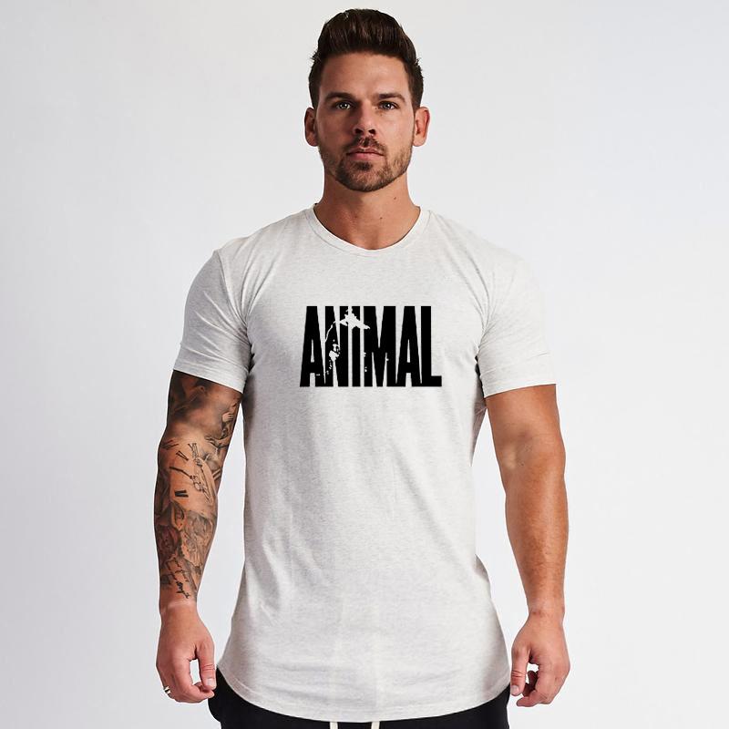 Buy Muscleguys Animal Printed Mens Summer Short Sleeve Gym Fitness Tees