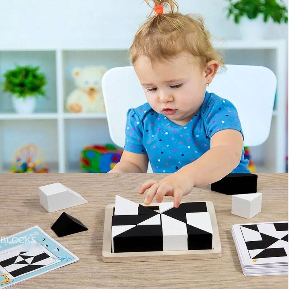 Puzzle 3D Spațiu din lemn Gândire Imaginație Jocuri de logică Matematică pentru copii Jucării educaționale Cadouri pentru copii DIY