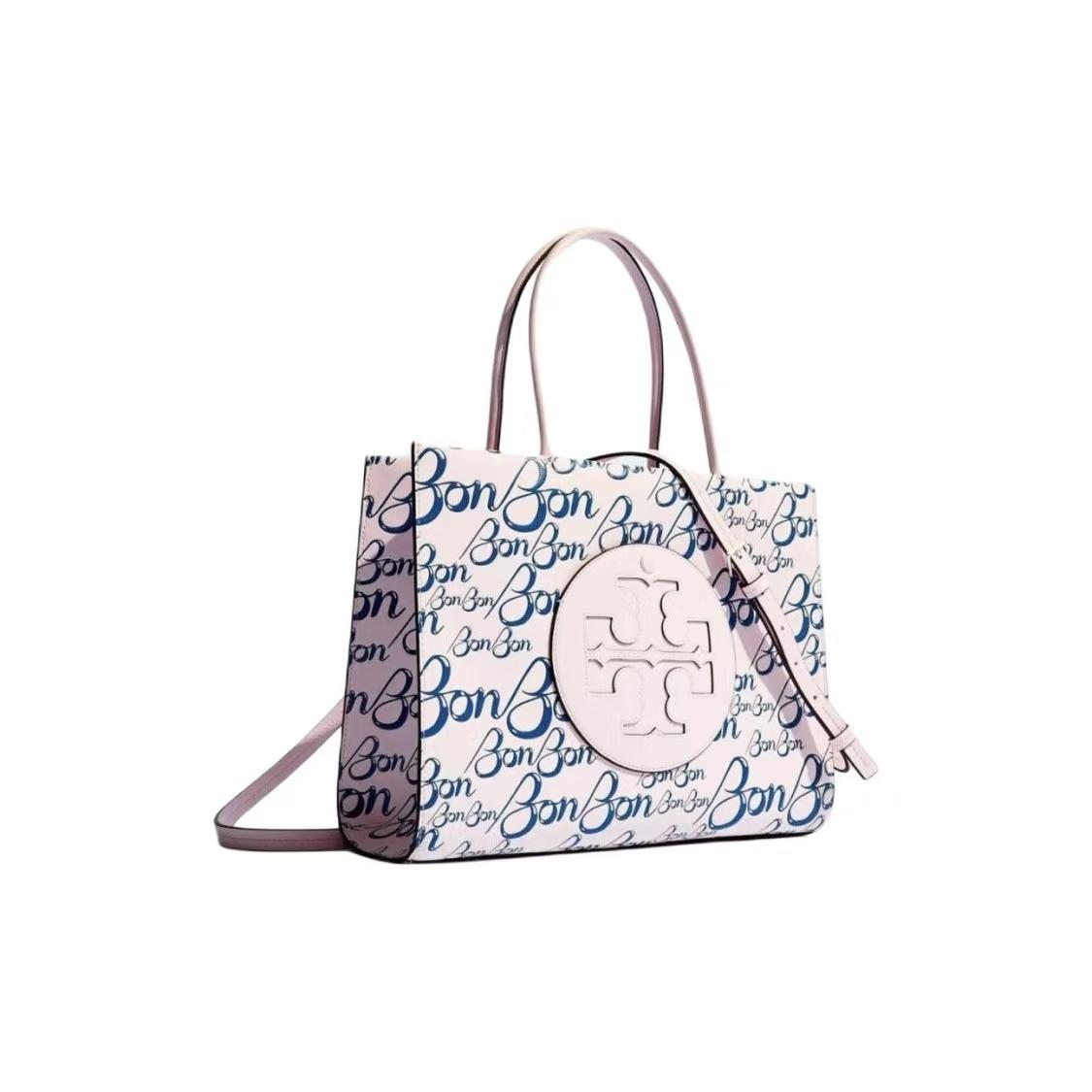 

Tory Burch Ella Bio Logo Bio-Tex Susy Tote Bag Women Tote Candy-Pink 175674-650 Basic Set (Bag+Dust Bag)