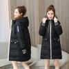 New winter clothes small thickened cotton-padded clothes medium and long cotton-padded clothes women's loose cotton-padded jackets