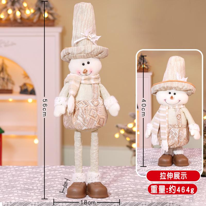 

Новое рождественское выдвижное украшение в виде куклы, рождественская выдвижная кукла-шампанское, длинноногий старик, украшение-снеговик See the picture and mark the size