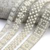 1 Yard DIY Rhinestones Trim Tape Colorful Pearl Chain  Garment Shoes Bags Bags Decoration
