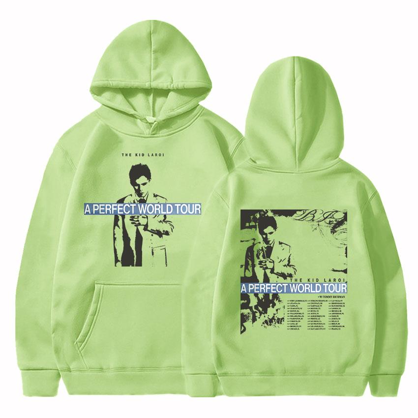 A PERFECT WORLD TOUR 2026 Hoodies THE KID LAROI Graphic Sweatshirt Long Sleeve Loose Casual Pullover Print Merch