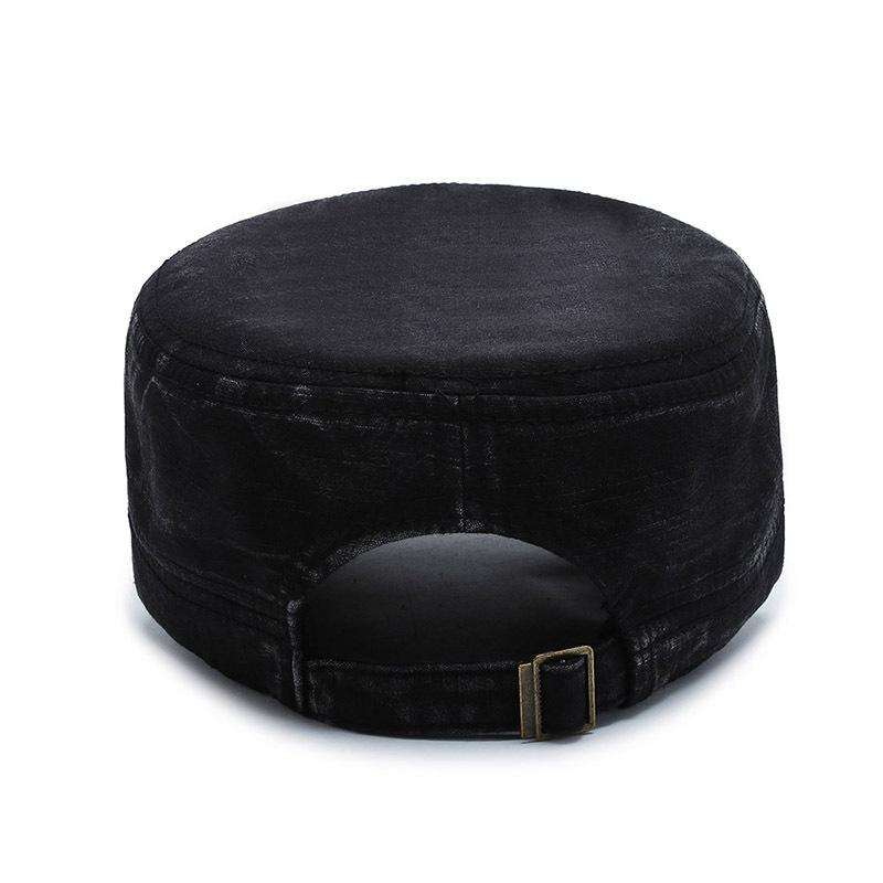 Gewaschene Baumwolle Flache Kappe Militärkappe Damen Herren Kadett Armee Kappe Retro Armee Hüte Knochen Mann Kappe Sommer Outdoor Fischer Sonnenschutz Kappe