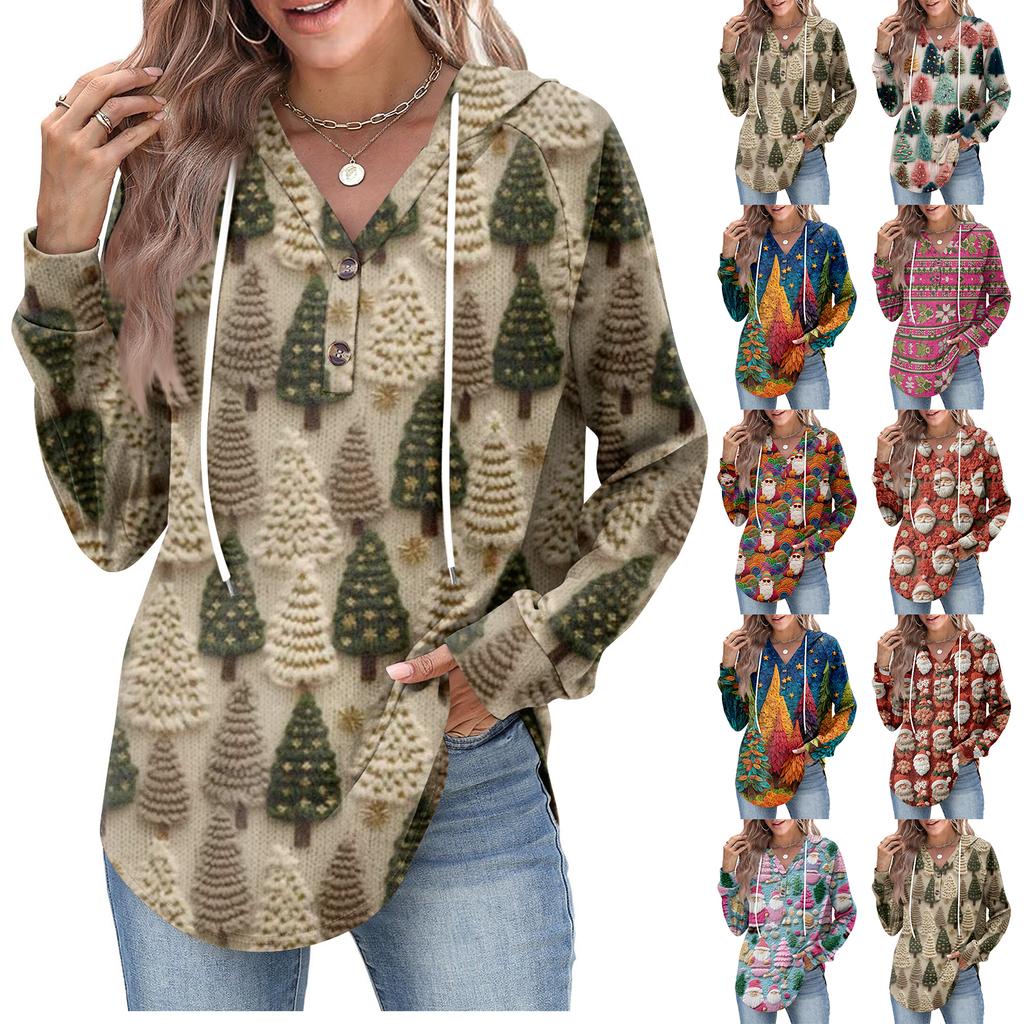 Women's Fashion Women's Lightweight Long Sleeve Pullover With Pockets Preppy Graphic Hoodie