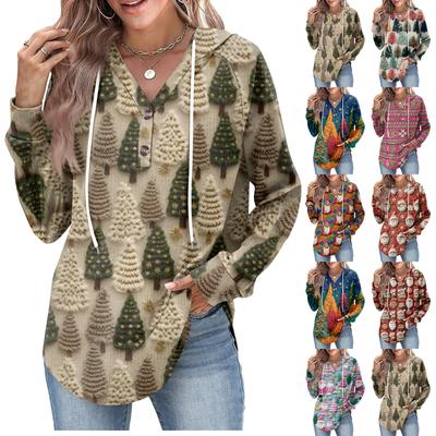 Women's Fashion Women's Lightweight Long Sleeve Pullover With Pockets Preppy Graphic Hoodie