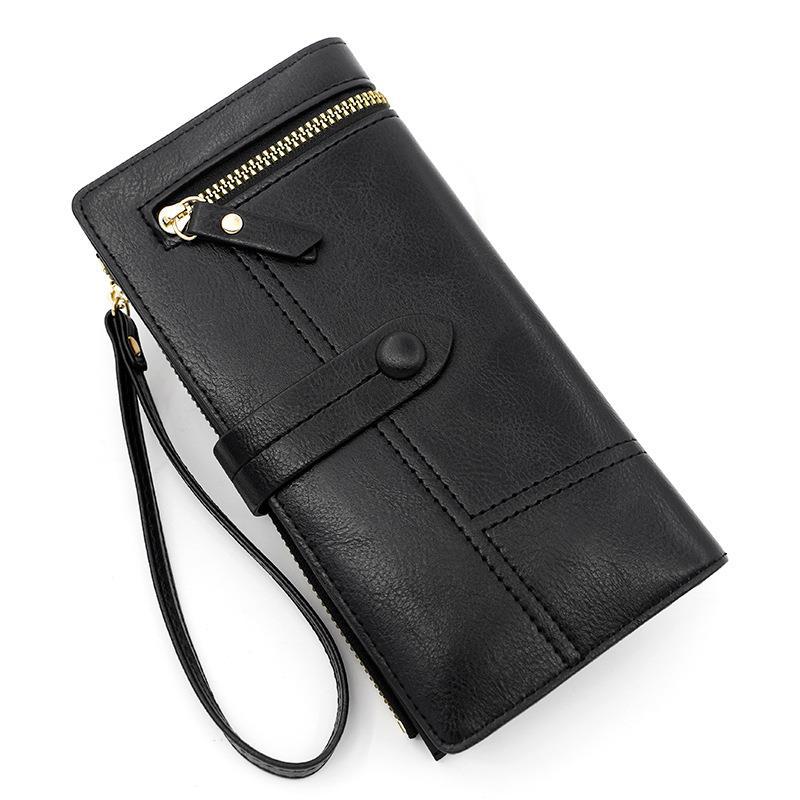 

Новый женский кошелек, свежий и милый, из искусственной кожи, длинный кошелек на молнии для монет