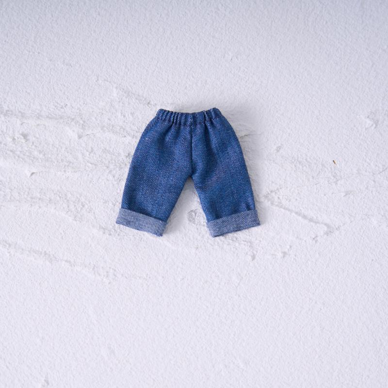 Ob11 Puppe Gekräuselte Straight Jeans Locker Dünn Wild Weites Bein Puppenhose Für Ymy, Nendoroids P9, 1/12 Bjd, Gsc, Molly Puppen