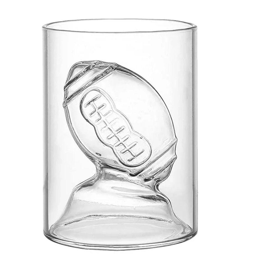 Creative Beer Shot Glasses Double Wall Mini Whisky Dispenser Funny Clear Glass Cup Spirits