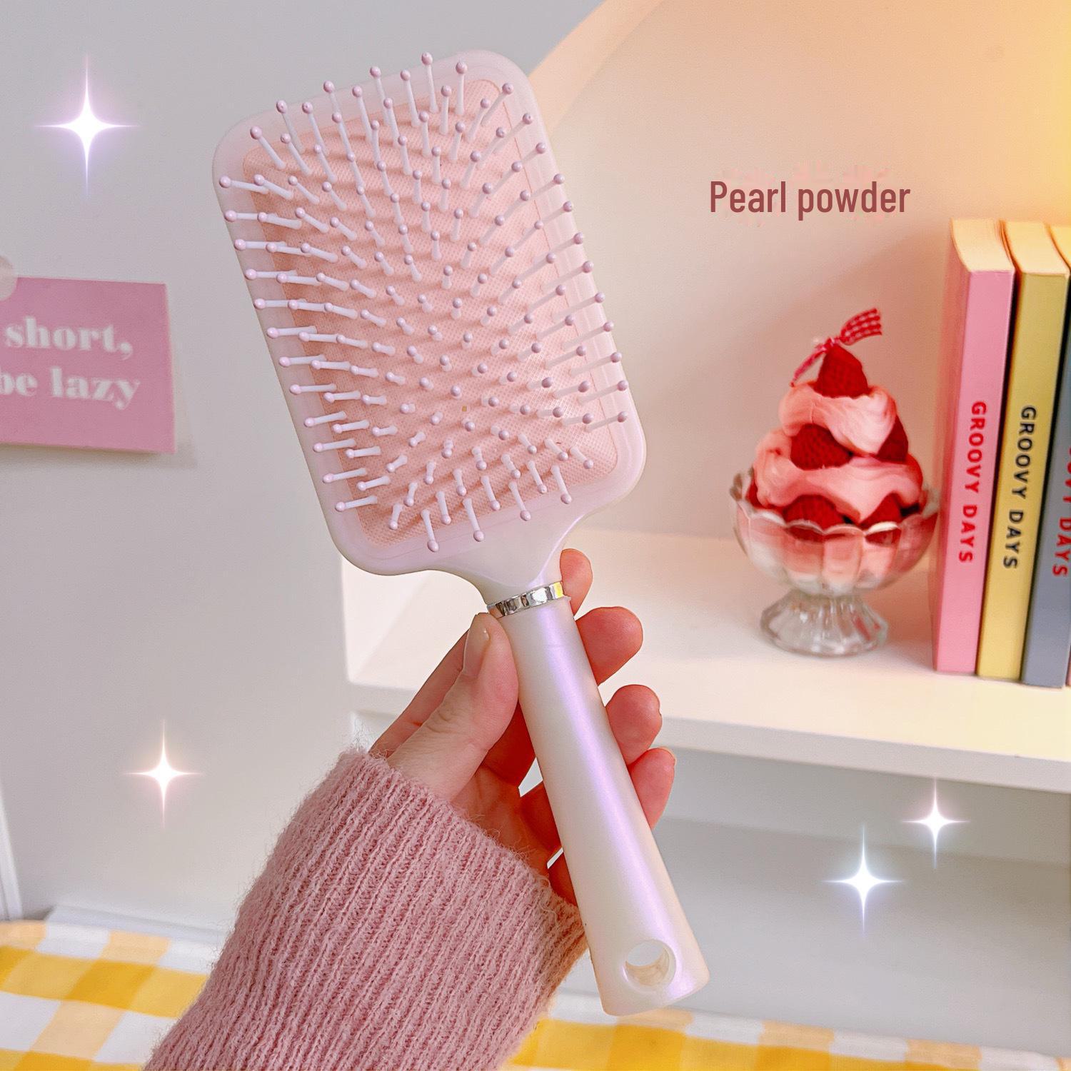 

Перламутровая Русалка Антистатическая Портативная Массажная Расческа